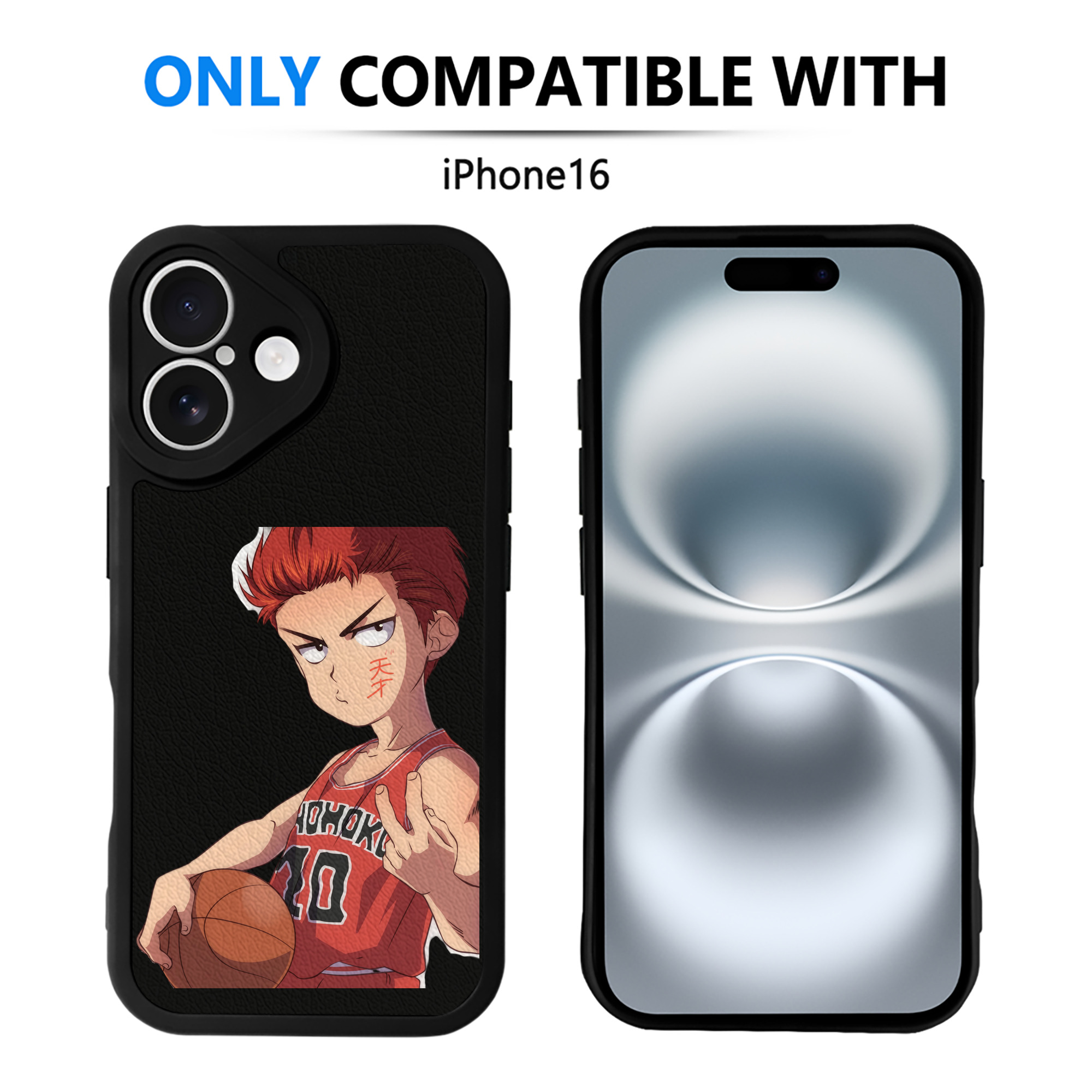 （画像用） SLAM DUNK／スラムダンク 【iPhone 16シリーズ対応】シリコンスマホケース（レザー調） 材質：シリコン